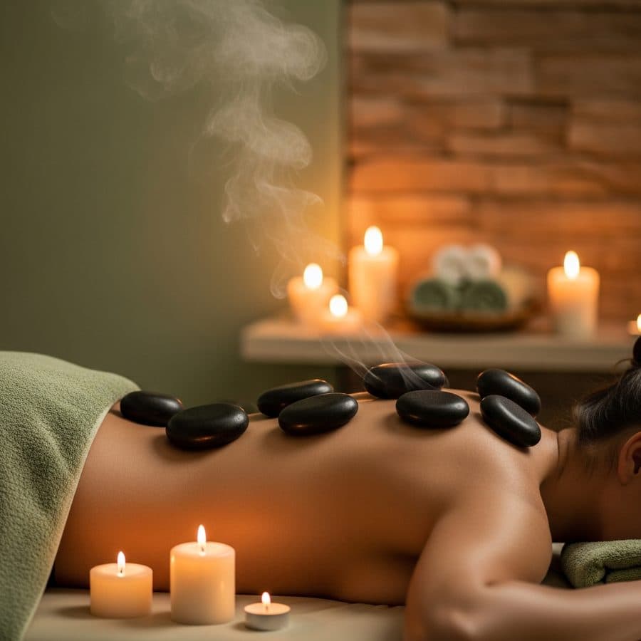 Buổi massage đá nóng cho hai người — kỷ niệm khó quên